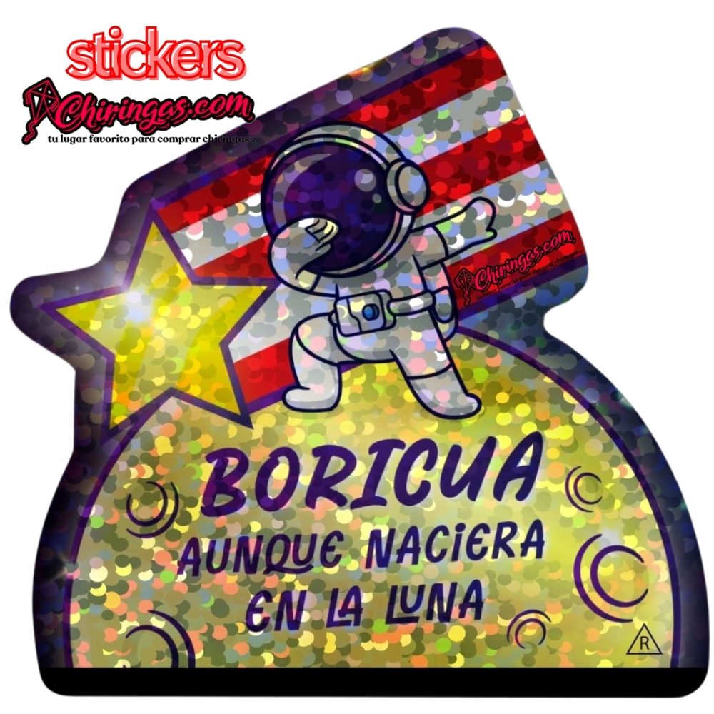 Boricua Astronaut Sticker